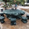 bàn ghế đá tự nhiên, bàn ghế đá sân vườn, bàn ghế đá nguyên khối