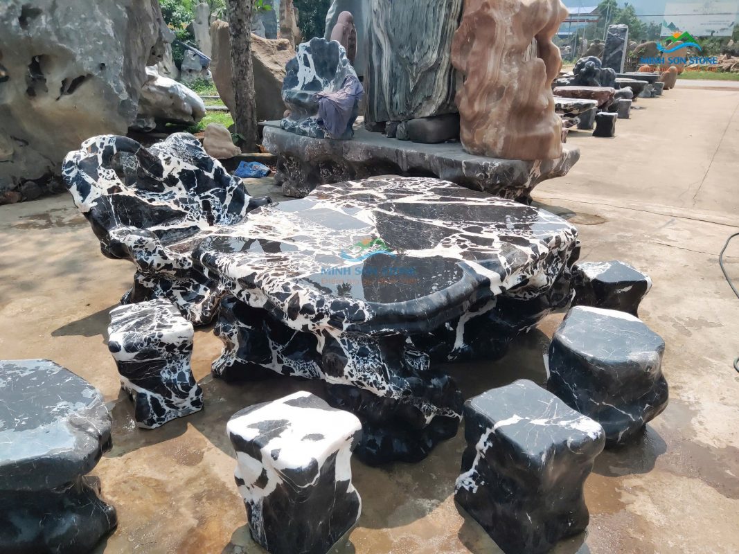 Bộ bàn ghế đá da báo trắng cho sân vườn bàn ghế đá da báo trắng, mua bàn ghế đá tự nhiên, mua bàn ghế đá sân vườn giá rẻ, bàn ghế đá da báo trắng giá bao nhiêu, bàn ghế đá báo trắng đẹp, giá bàn ghế tự nhiên, giá bàn ghế đá sân vườn